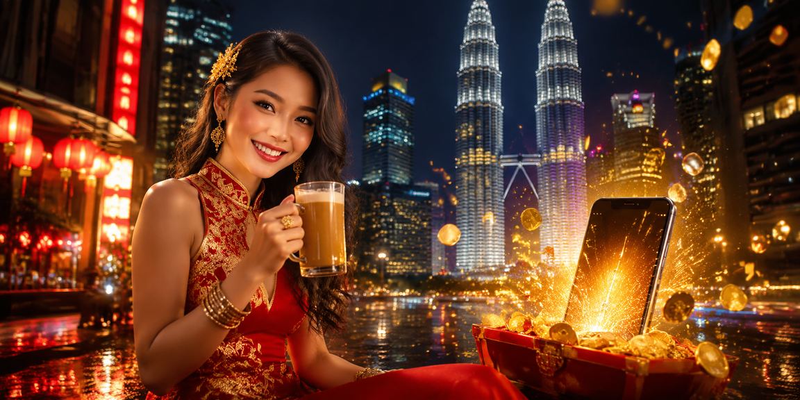 Pemain mengakses kasino mudah alih 197 di Kuala Lumpur